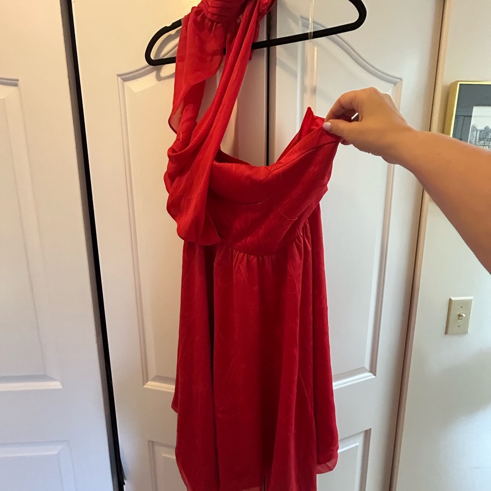 Disney Cruella Satin Strapless Dress
